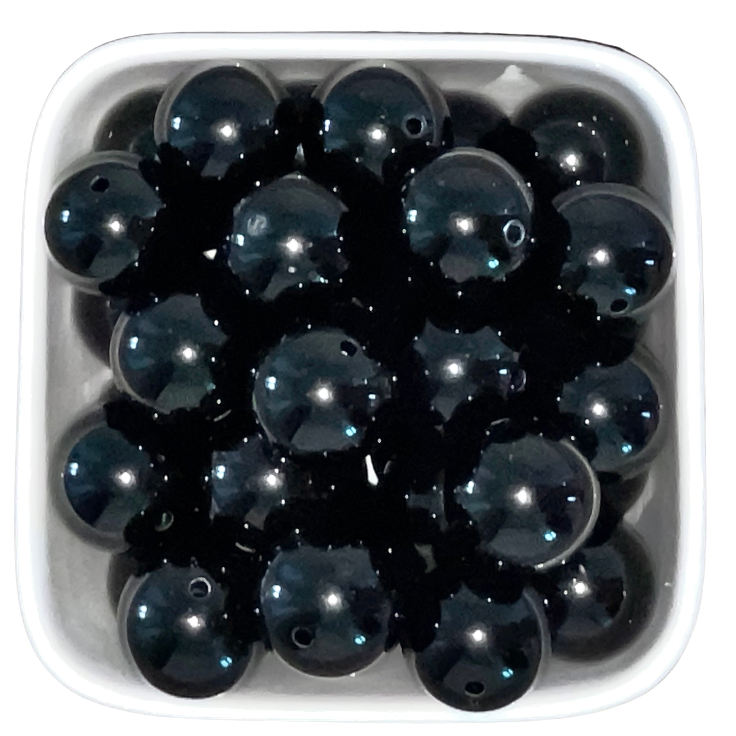 Black 20mm Acrylic Beads - 5 Pk. – RCS Blanks, LLC