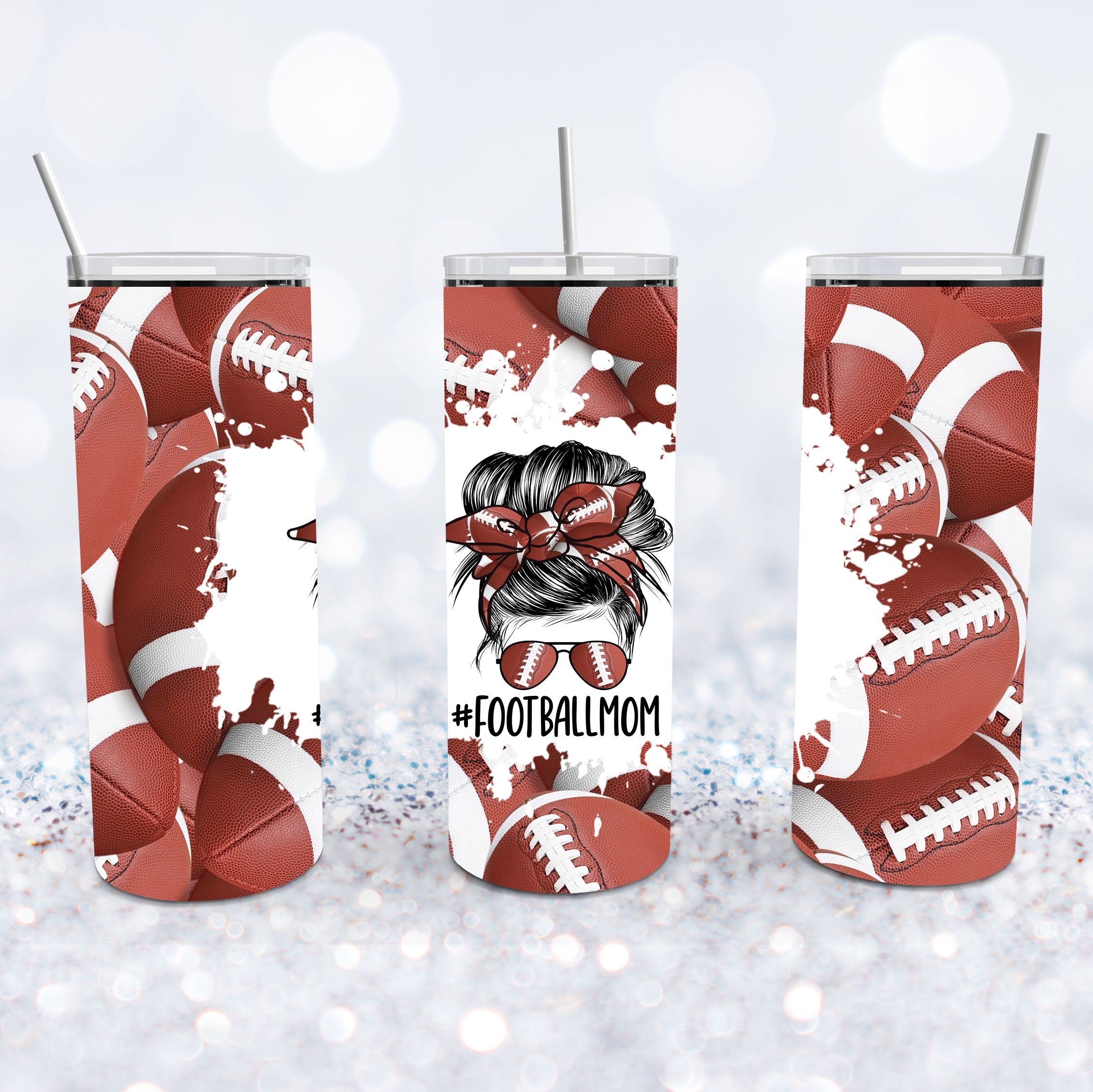 Football Mom Tumbler - Sublimation Tumbler