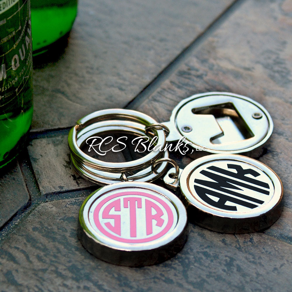 Acrylic Block Monogram Keychain