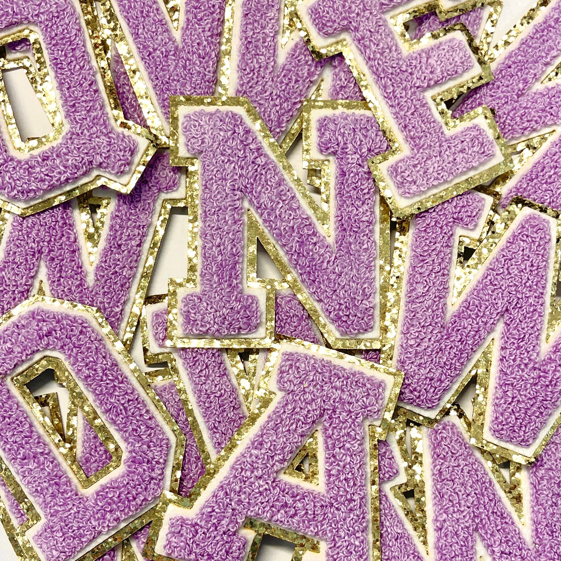 Light Purple Chenille Letters – RCS Blanks, LLC