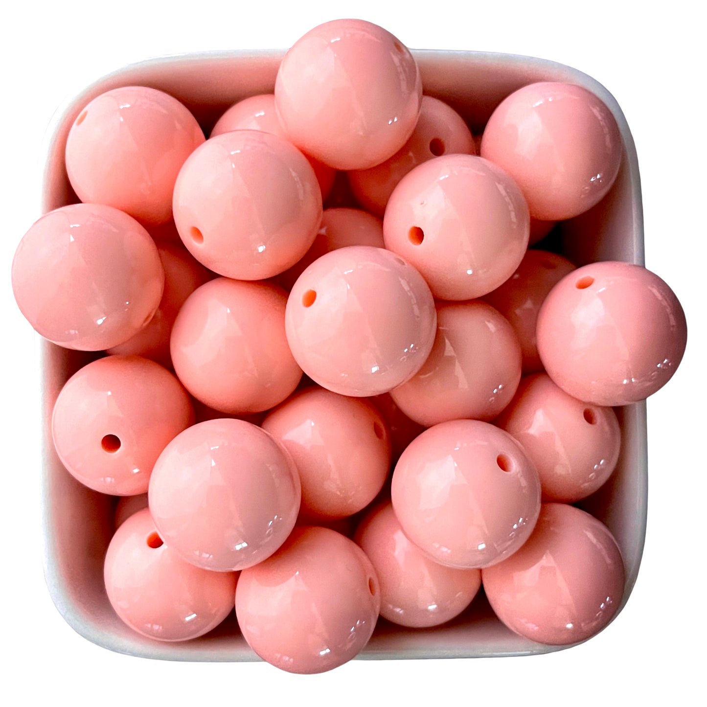 Blush 20mm Acrylic Beads - 5 pk.