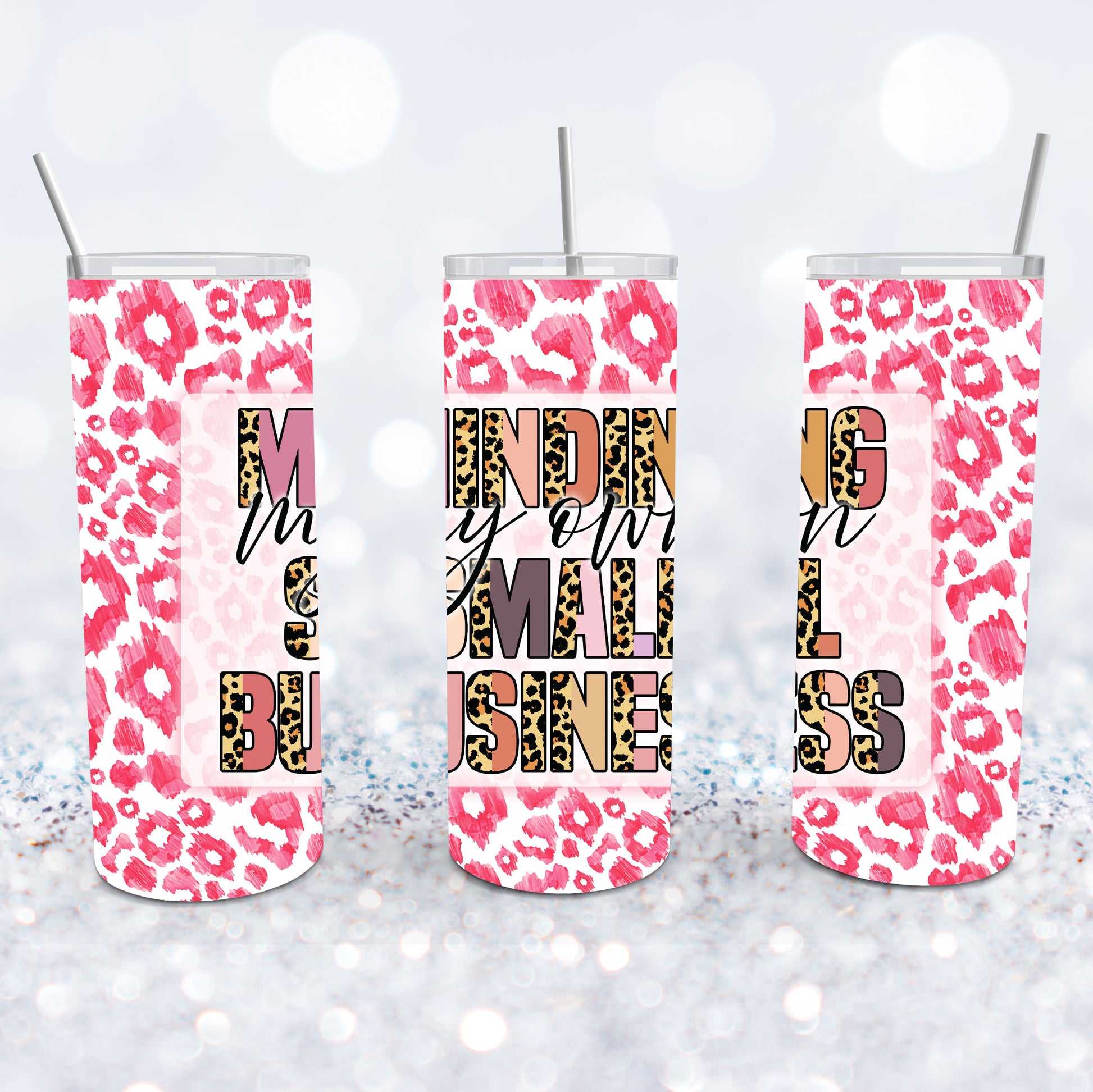 Ask Me About My Small Business Clear Tumbler – Butler Design Co.