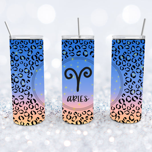 Aries  Leopard Tumbler