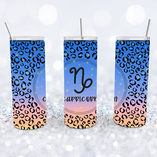 Capricorn  Leopard Tumbler