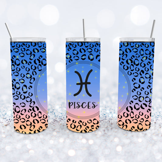 Pisces Leopard Tumbler