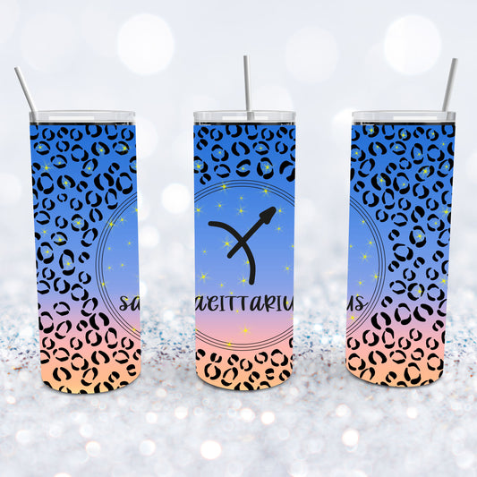 Sagittarius Leopard Tumbler