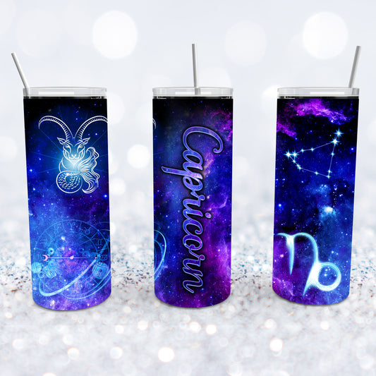 Capricorn Starry Night Tumbler