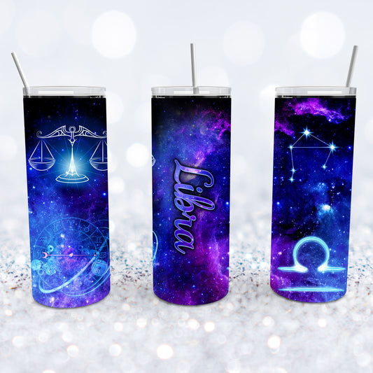 Libra Starry Night Tumbler