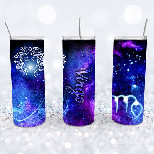 Virgo Starry Night Tumbler