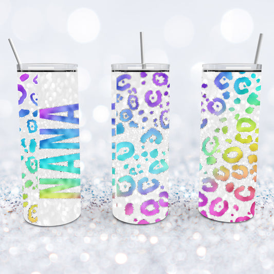 Nana Leopard Foil Tumbler