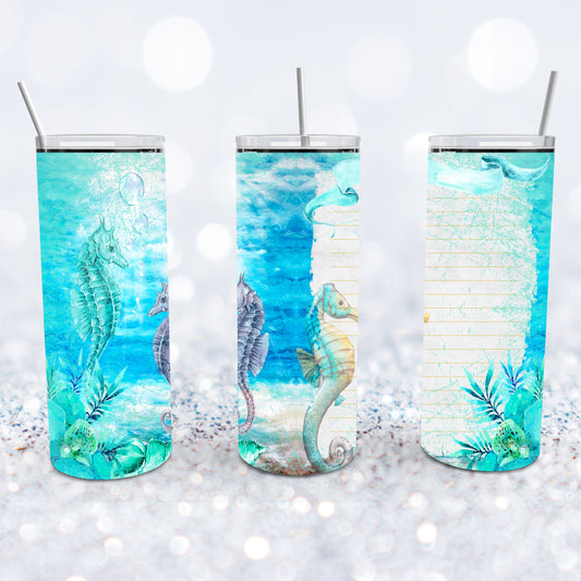 Tropical Underwater Seahorses Tumbler