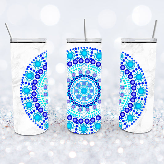 Blue Hues Mandala Tumbler