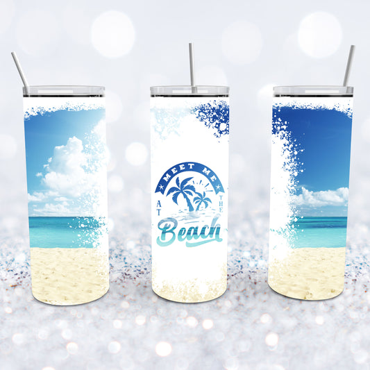 Meet Me At The Beach Tumbler