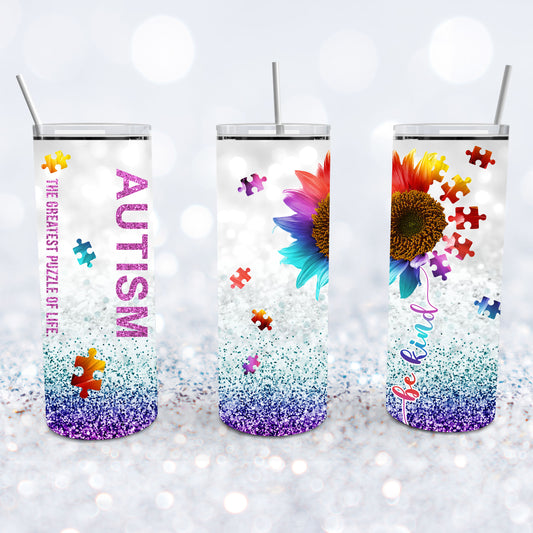 Autism Sunflower Tumbler