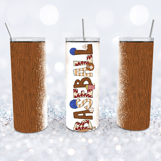 Whimsical Boy's Baseball Tumbler