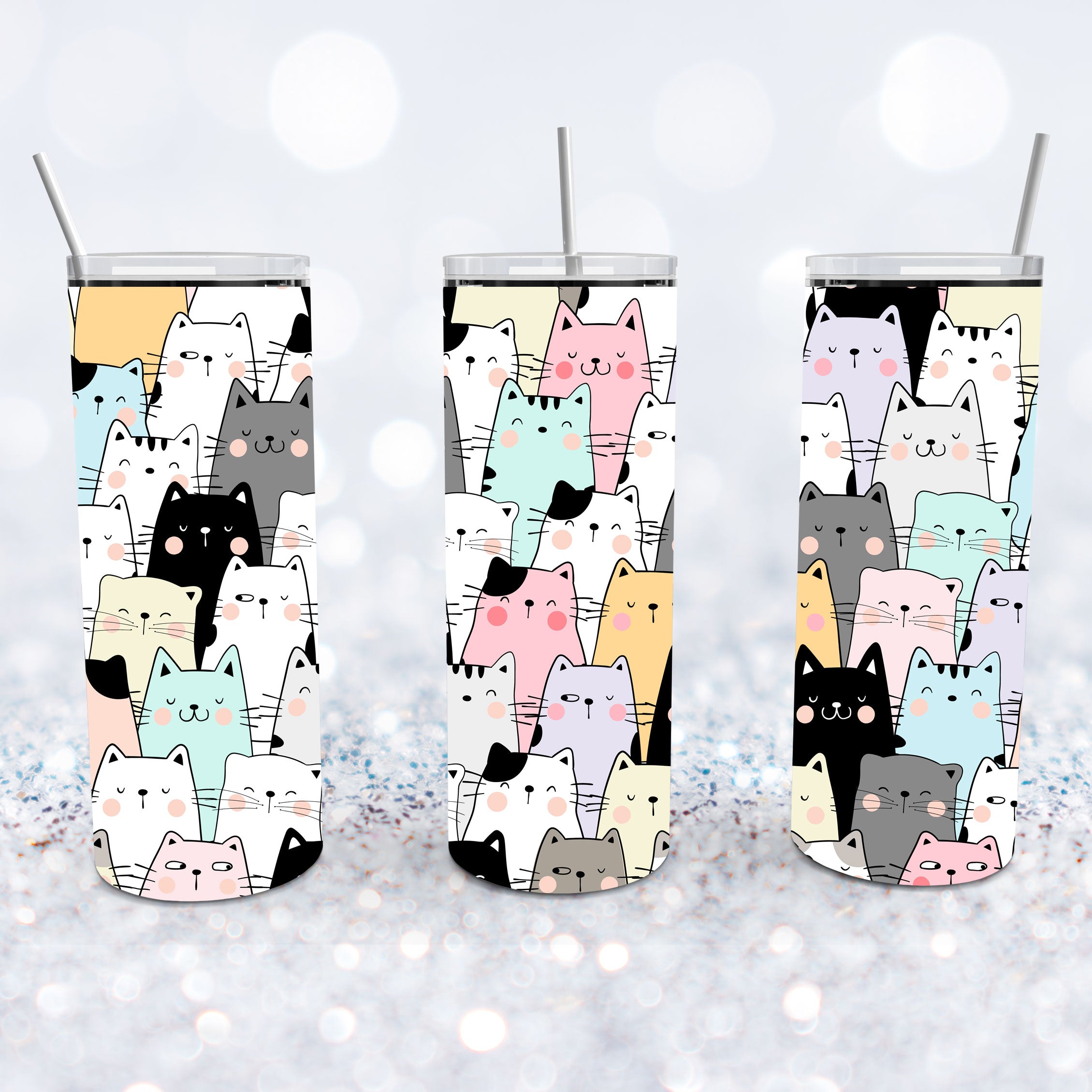 Cute Whimsical Cats Tumbler – RCS Blanks, LLC