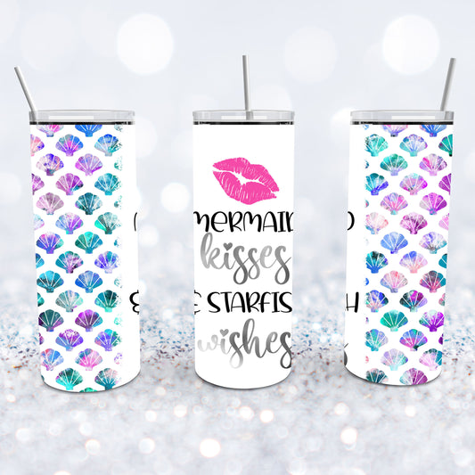 Mermaid Kisses And Starfish Wishes Tumbler