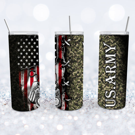 US Army Flag Tumbler