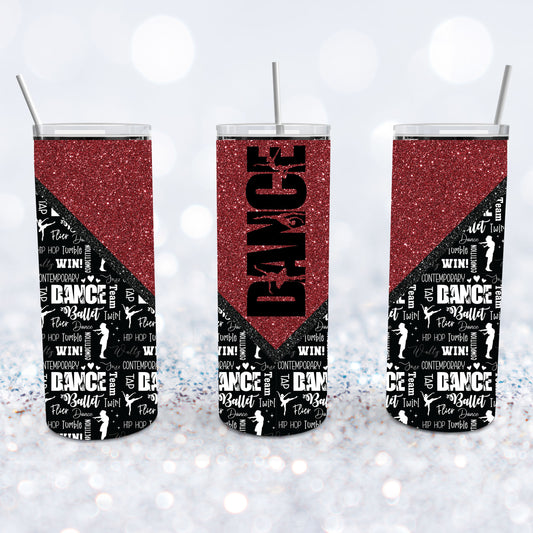 Dance - Maroon Tumbler