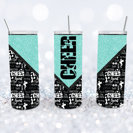 Cheer - Teal Tumbler