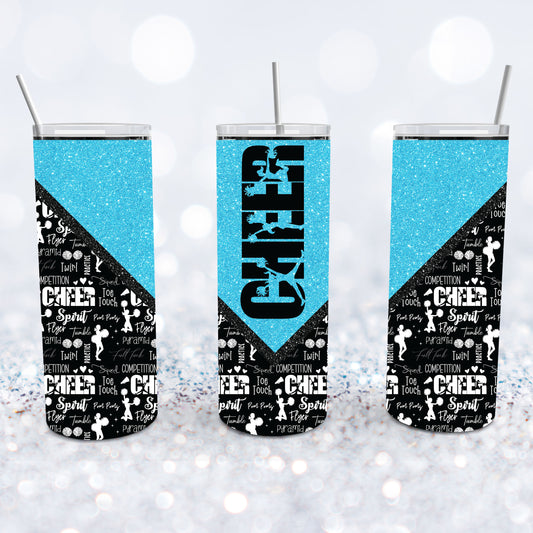 Cheer - Light Blue Tumbler