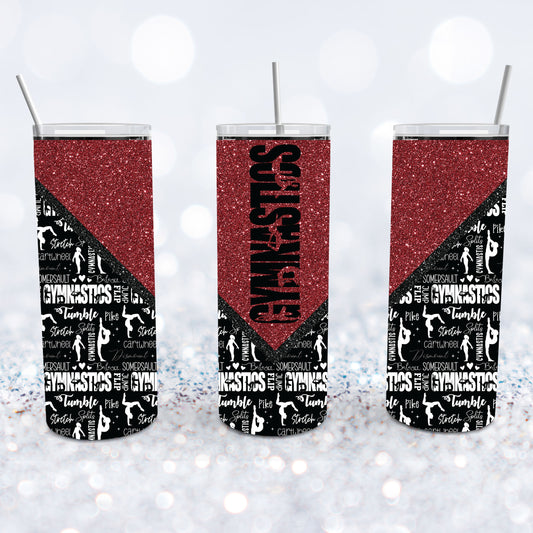 Gymnastics - Maroon Tumbler