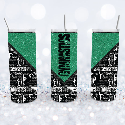 Gymnastics - Green Tumbler