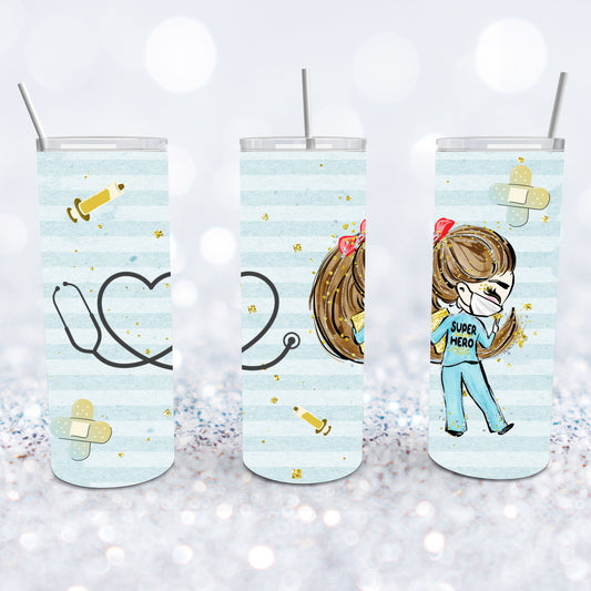 Super Hero Nurse Tumbler