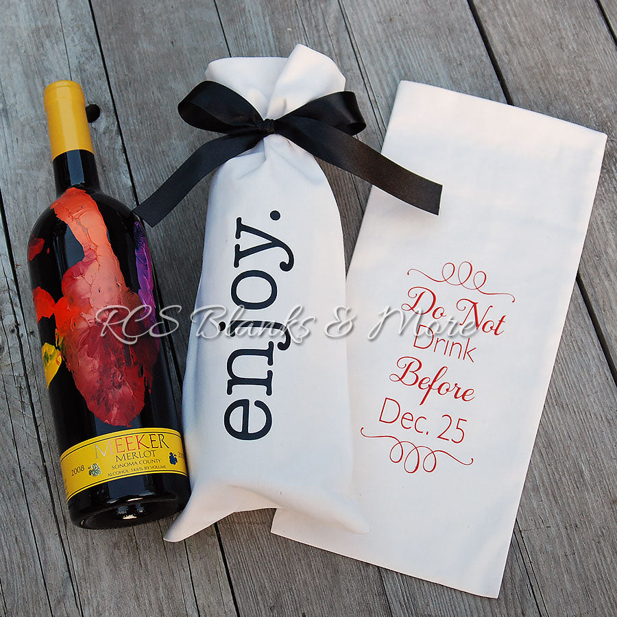 Wine gift bag made of jute 